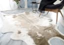 Wohnen und Accessoires Fellteppich Kuhfell Hellbraun Kunstfell Bild 2