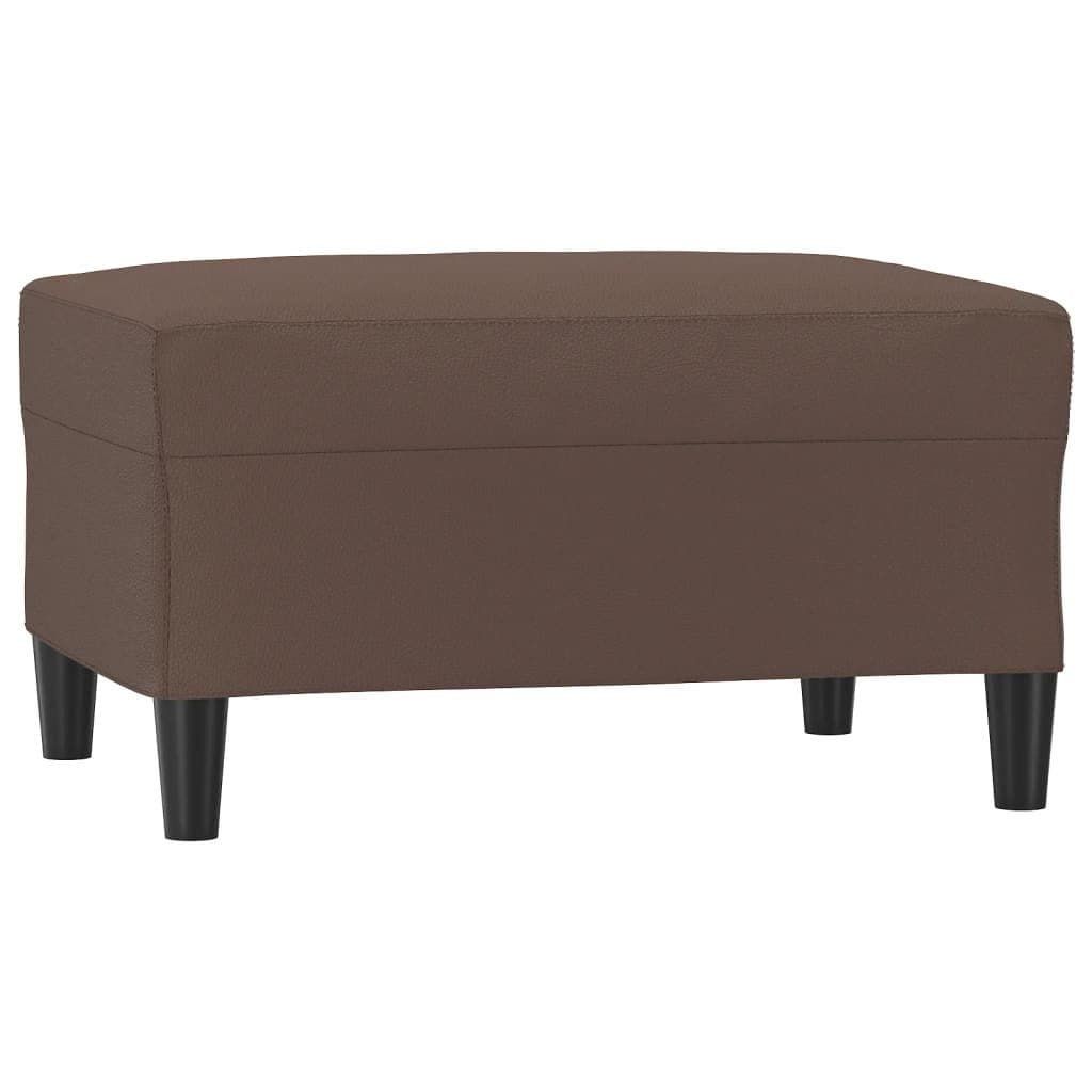 vidaXL Polsterhocker Fußhocker Braun Modern Kunstleder - Bild 2