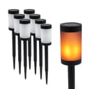 Spetebo LED Solarleuchte Wegeleuchte mit 12 Flammen LED 41 x 6 cm Bild 2