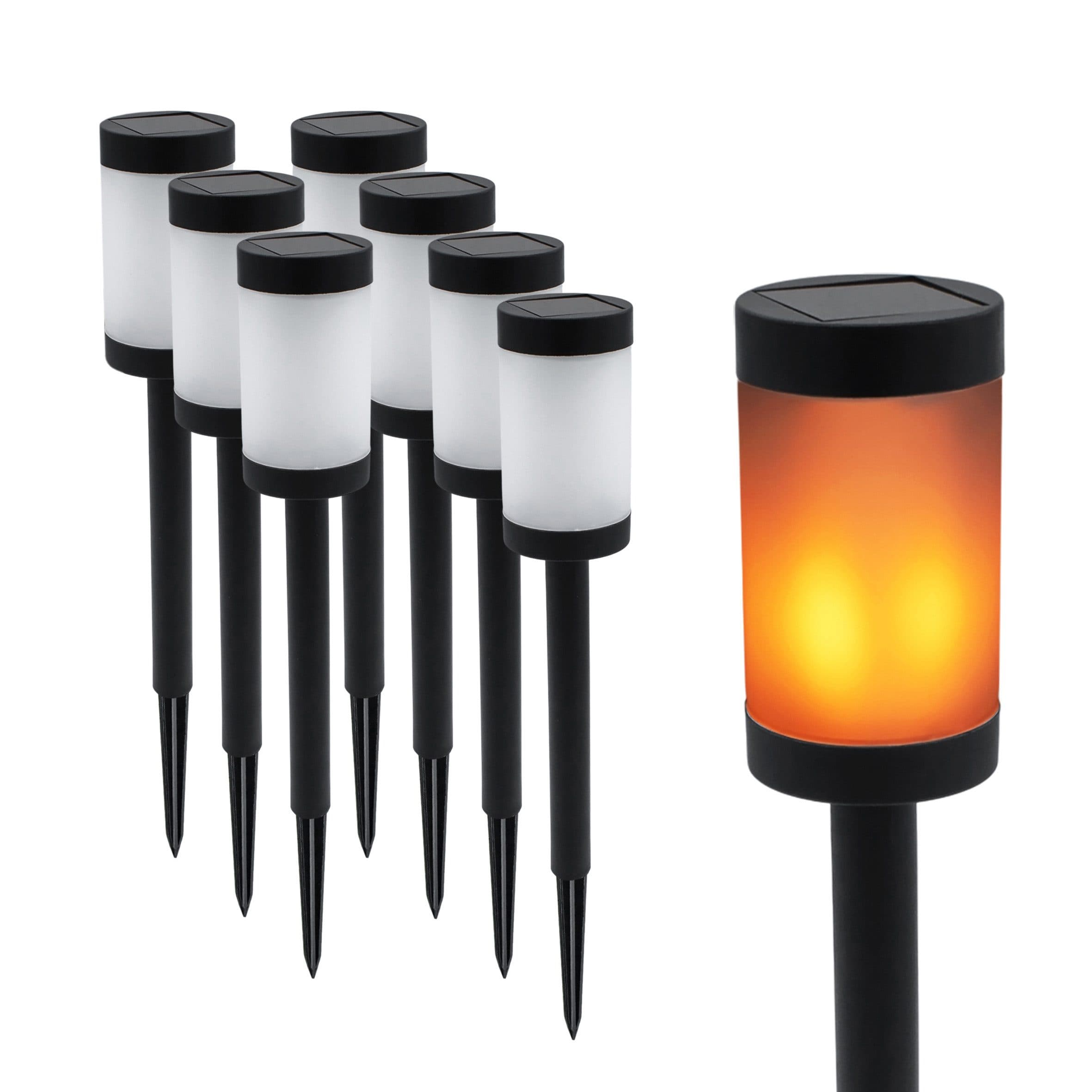 Spetebo LED Solarleuchte Wegeleuchte mit 12 Flammen LED 41 x 6 cm - Bild 2
