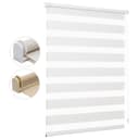 Sekey Doppelrollo Klemmfix Leinenoptik Duo Rollo Seitenzug Bild 2