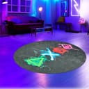 Carpetia Designteppich Gaming Style rund bunt Bild 2