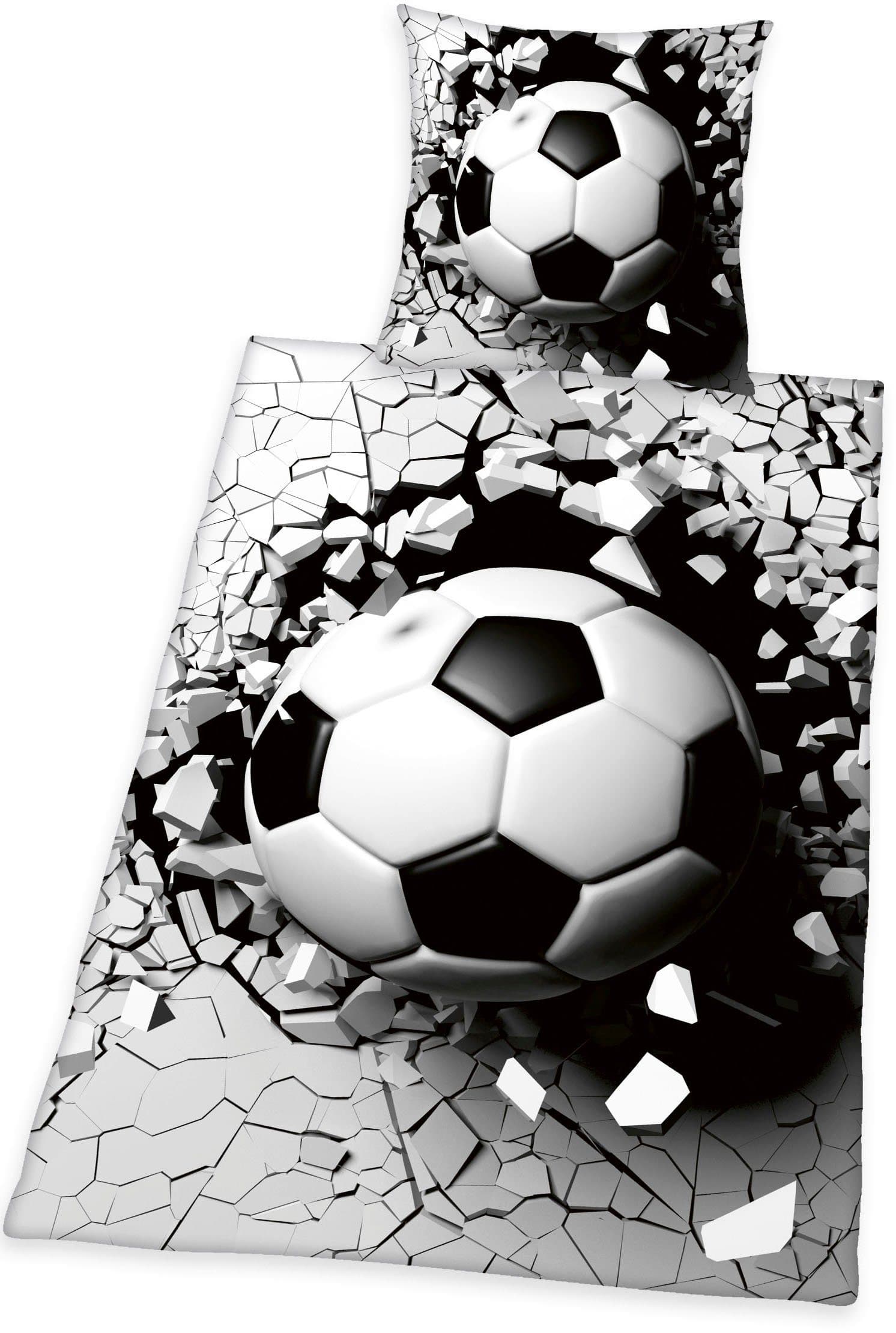 Herding Young Collection Bettwäsche Fussball 3D Renforcé 2-teilig - Bild 2