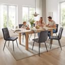 Homestyle4u Ausziehbarer Esstisch Wotan Eiche Optik Bild 2