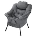 ML-DESIGN Loungesessel Anthrazit mit Kopfkissen und Seitentasche Bild 2