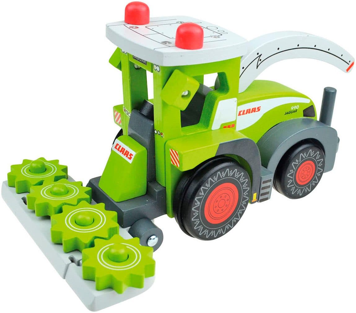 Happy People Spielzeug-Traktor CLAAS Kids Jaguar 990 Feldhäcksler Holz Grün - Bild 2