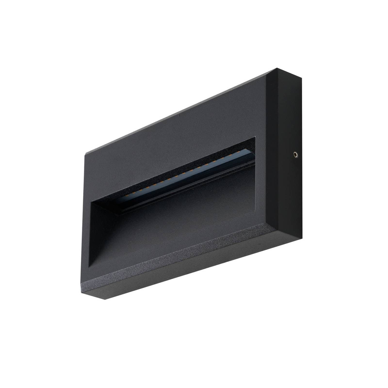 Lucande LED-Außenwandleuchte Weno Schwarz Aluminium IP65 - Bild 2
