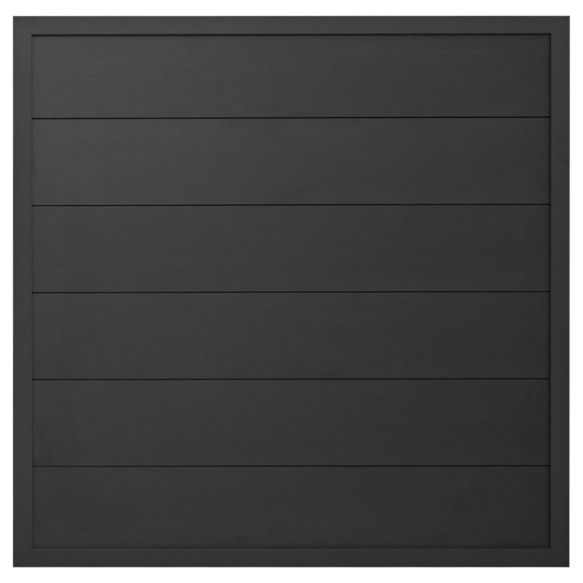 GartenLand Zaun WPC Rahmenzaun Bausatz Classico 180x180 cm Anthrazit