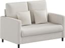 GarveeMore Sofa Zweisitzer Beige Teddy mit Chaiselongue Bild 2