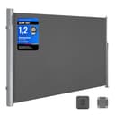 SONGMICS Seitenarmmarkise Alu Sichtschutz 280 g/m² Windschutz ausziehbar Bild 2