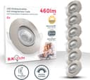 B.K.Licht LED Einbaustrahler Set 6x Dimmbar Schwenkbar Warmweiß Bild 2