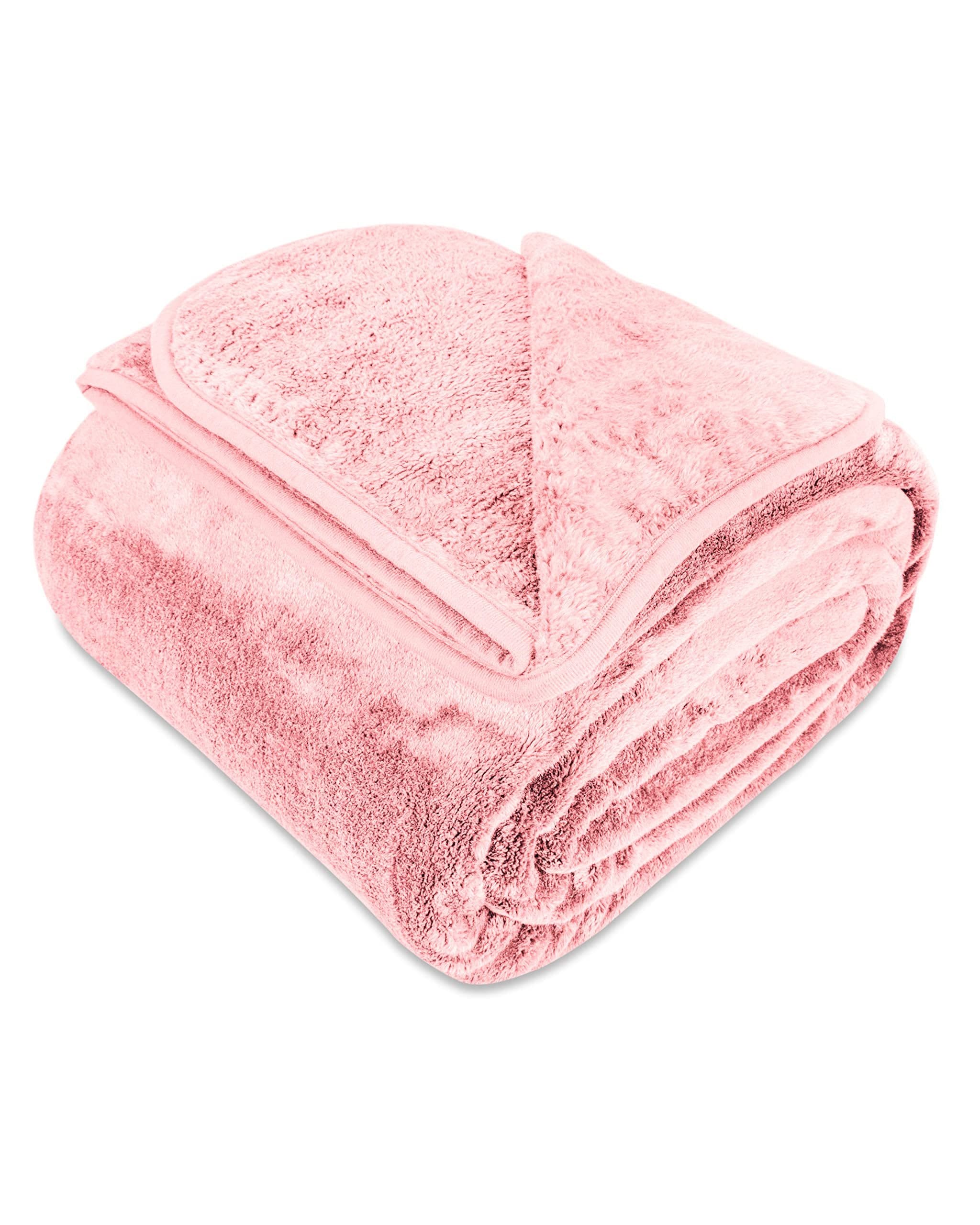 Gräfenstayn Wohndecke Cashmere-Feeling Rosa Super Weich & Warm - Bild 2