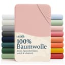 Laleni Spannbettlaken 2 Stück Baumwolle Rosa Jersey Bild 2