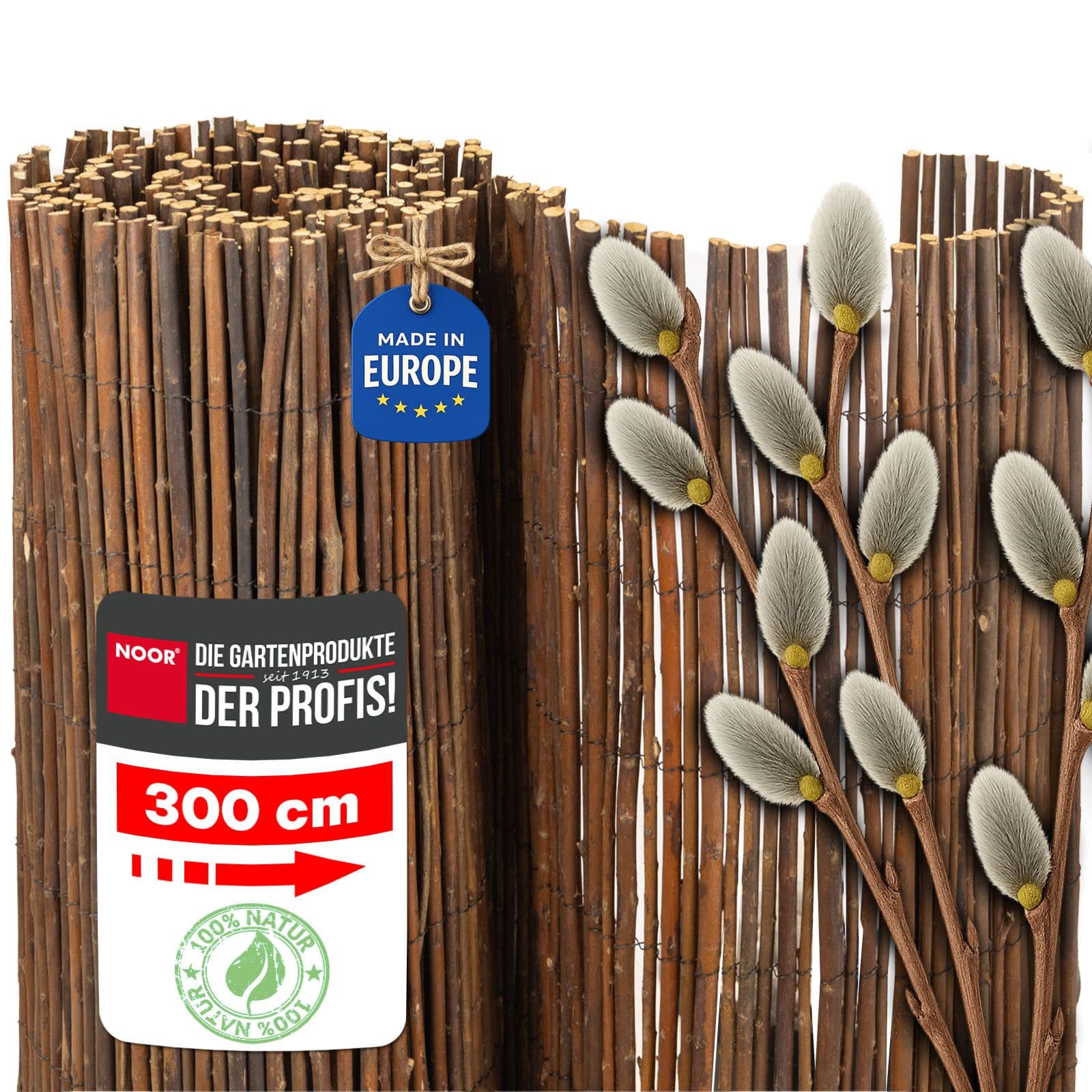 NOOR Weidenmatte DELUXE Sichtschutz für Balkon, Terrasse - Bild 2