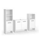 Vicco Badmöbel-Set Karli Weiß 3-teilig Bild 2
