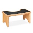 relaxdays Badhocker Toilettenhocker Bambus Schwarz Bild 2
