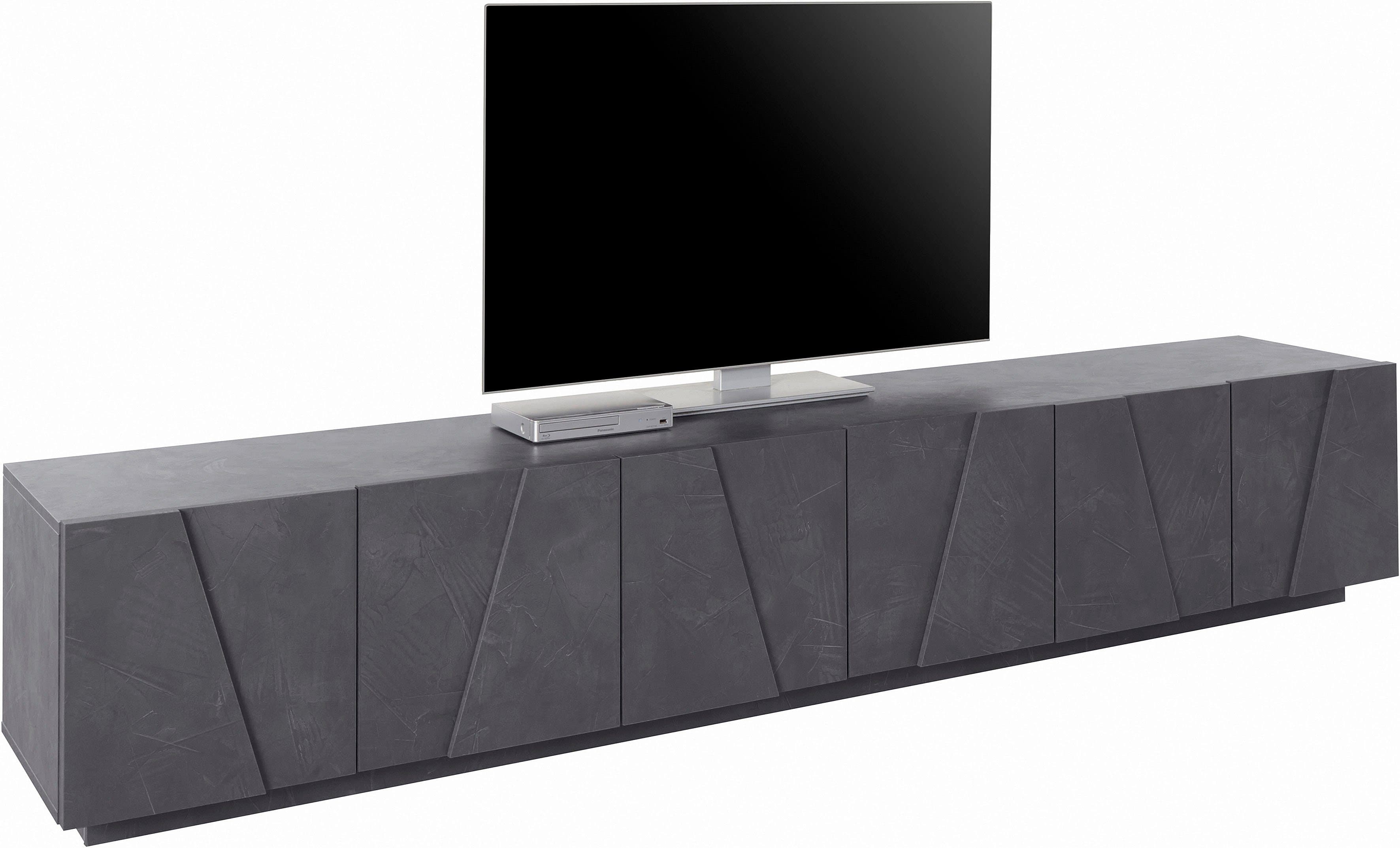 Home affaire Lowboard PING Grau Modern 6 Türen TV-Board - Bild 2