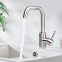 ZMH Küchenarmatur Schwarz Matt 360°Drehbar Kalt-Warmwasserhahn Bild 2