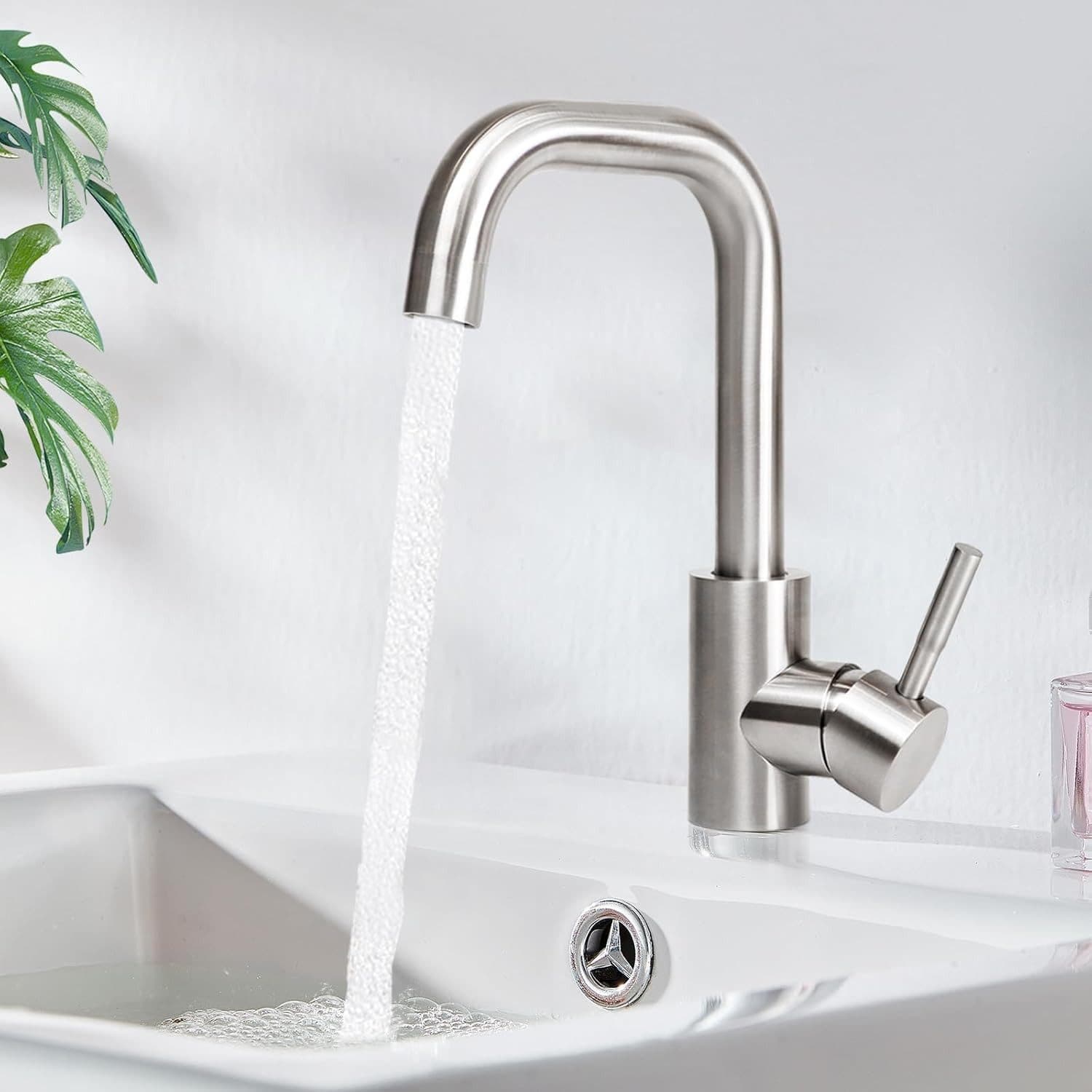ZMH Küchenarmatur Schwarz Matt 360°Drehbar Kalt-Warmwasserhahn - Bild 2