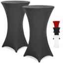 Detex Stehtischhusse Grau 2er Set Rund Stretch Hussen Bild 2