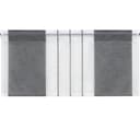 Joyswahl Scheibengardine Halbtransparent Streifen-Design Grau Bild 2