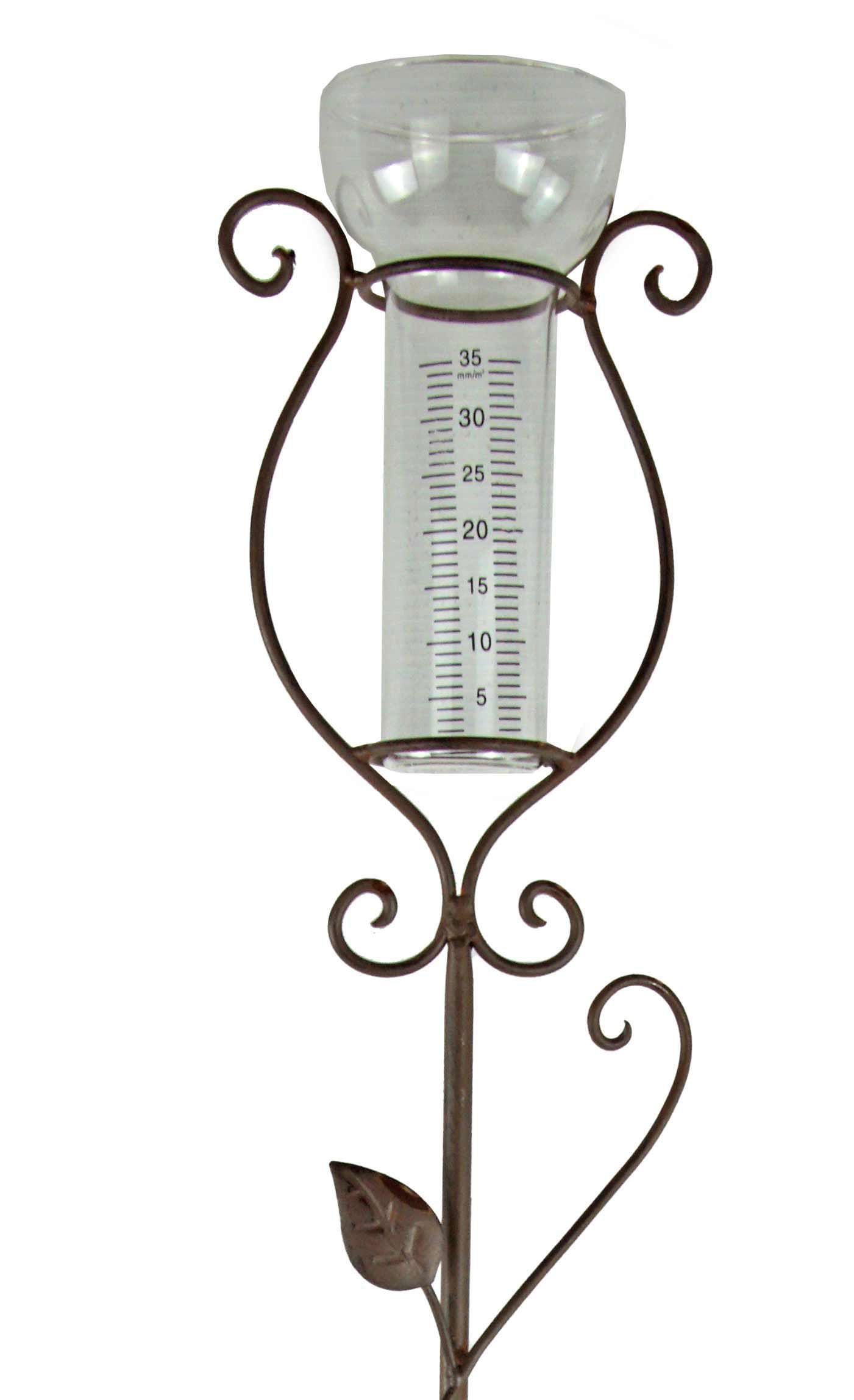 Posiwio Regenmesser Schmetterling Braun Metall Glas - Bild 2