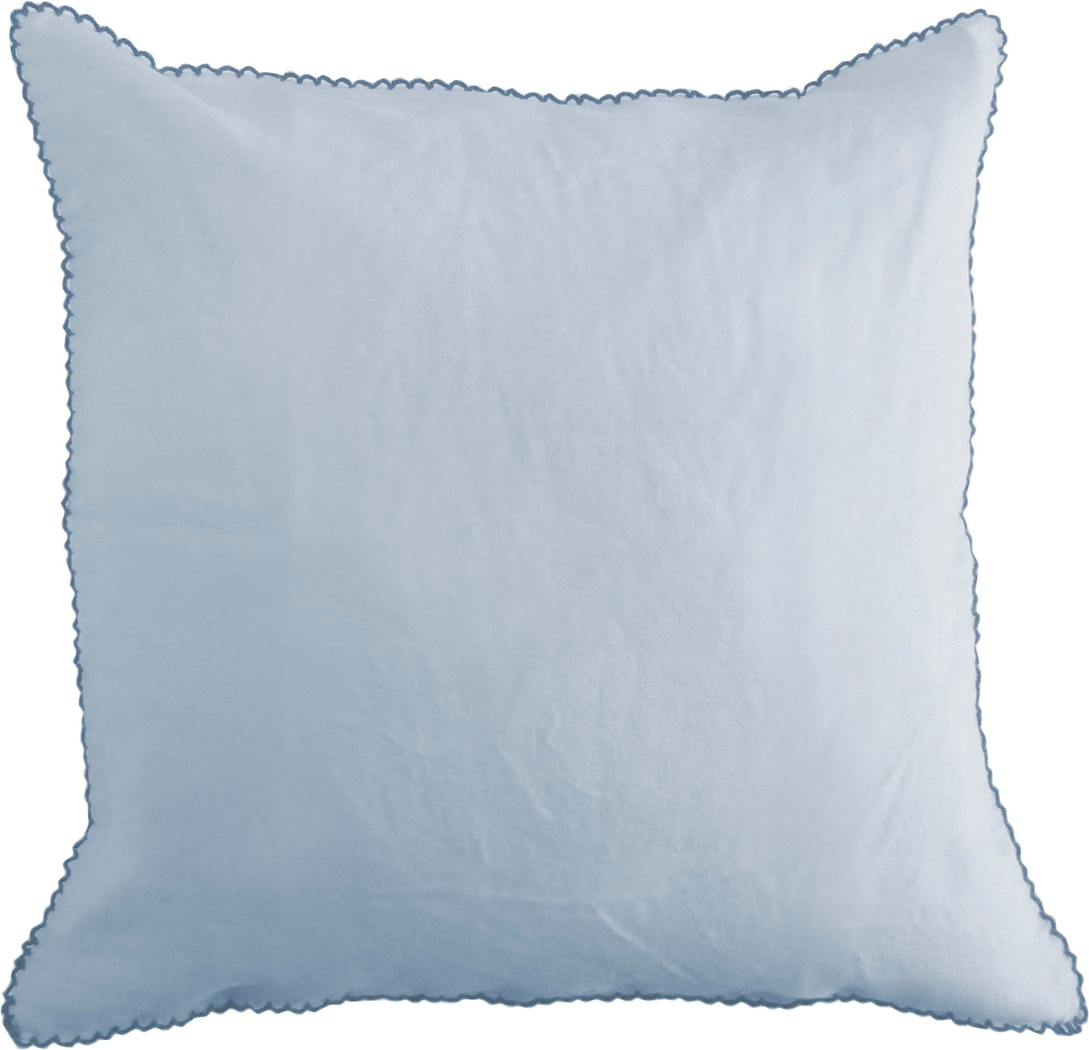 FLEURESSE Kissenbezug Provence Hellblau Leinen 40x40 cm - Bild 2