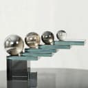 Quality Elegance Skulptur Luxus Silber Kristall Glas Design Deko Bild 2