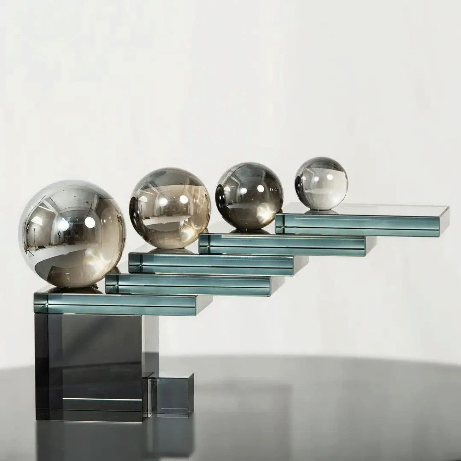 Quality Elegance Skulptur Luxus Silber Kristall Glas Design Deko - Bild 2