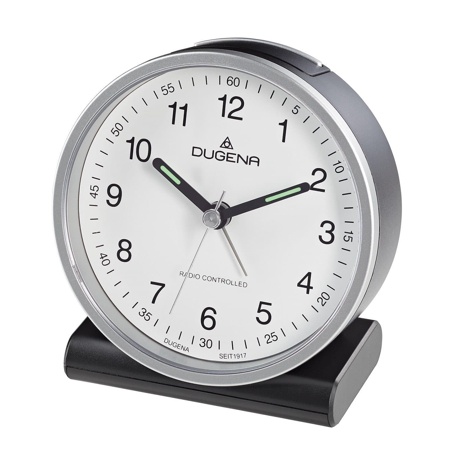 Dugena Funkwecker 4460943 mit Weckwiederholung und Zifferblattbeleuchtung