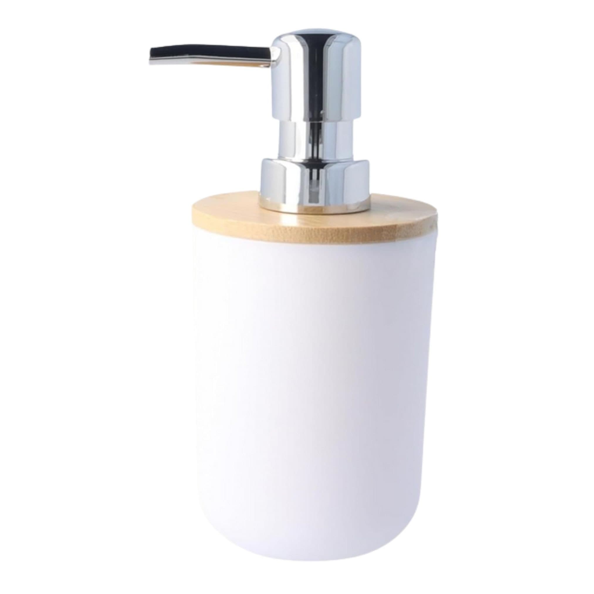 PARSA Beauty Seifenspender Bambus Weiß Rund - Bild 2