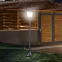 Outsunny Solar-Stehlampe Schwarz LED Gartenleuchte mit Lichtsensor Bild 2