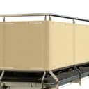 Sol Royal Balkonsichtschutz HDPE blickdicht beige mit Ösen Bild 2