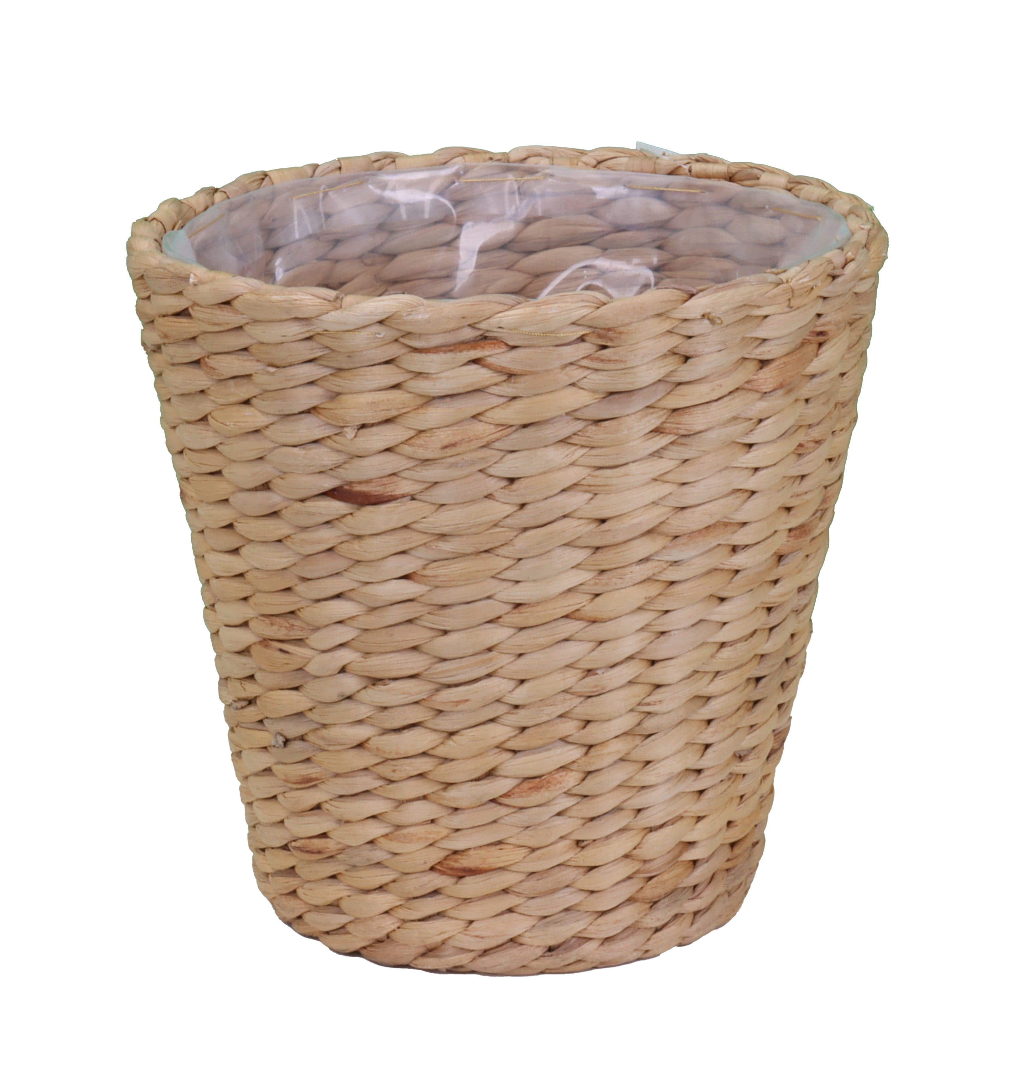 tegawo Übertopf Wasserhyazinthengeflecht Beige Natur - Bild 2