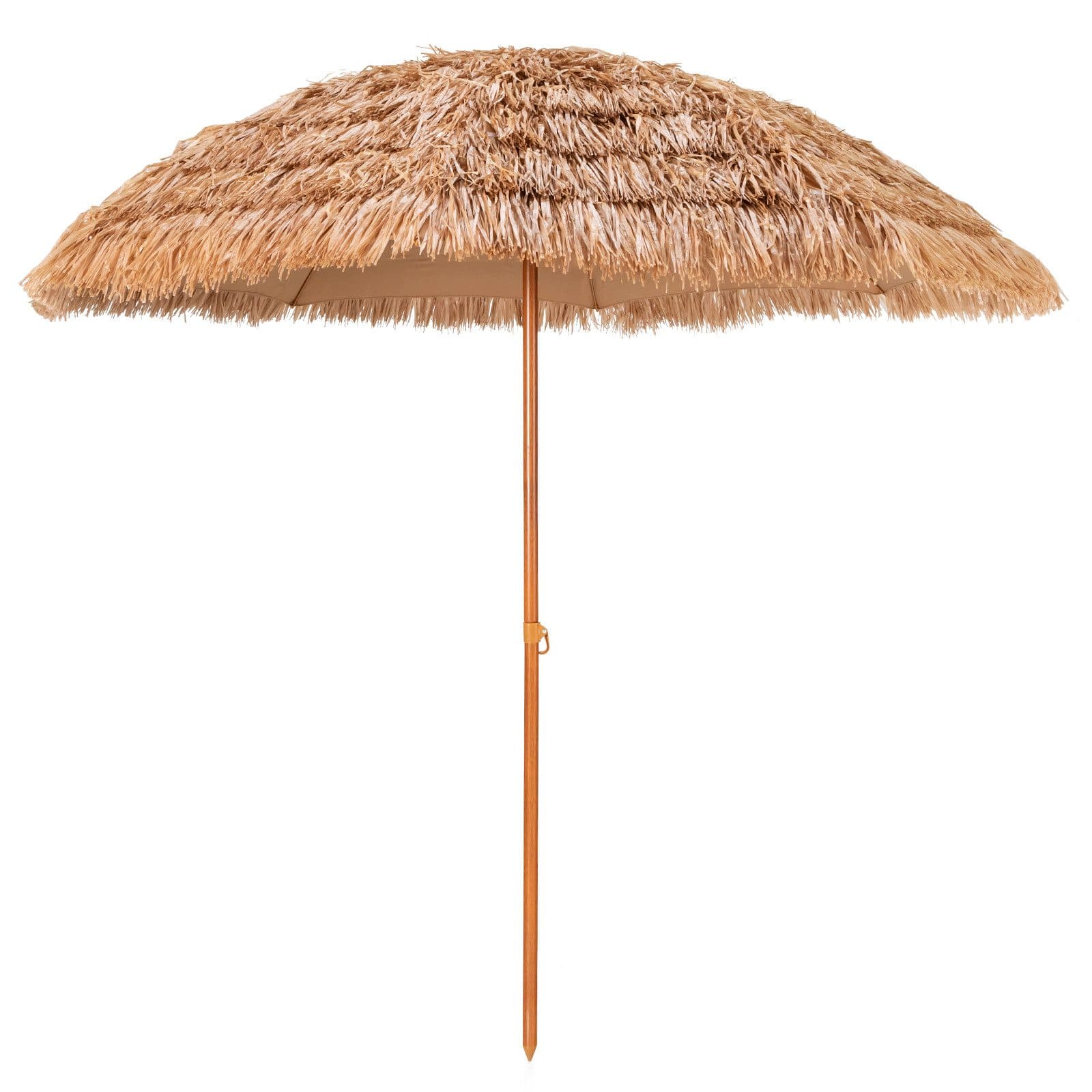 COSTWAY Sonnenschirm Marktschirm Tiki-Stil mit Druckknopf - Bild 2