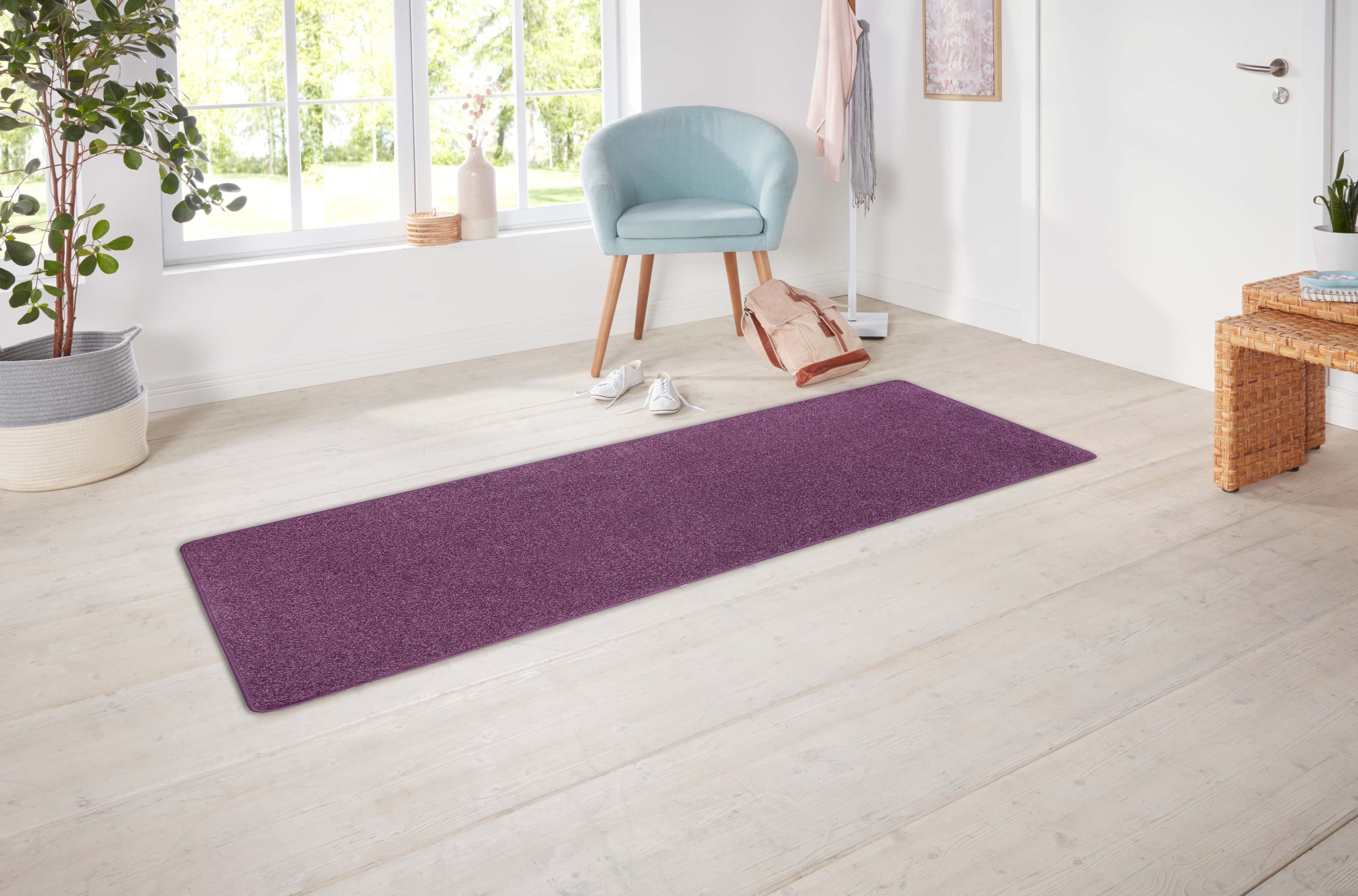 Hanse Home Exclusiv Läufer Liberty Lila Uni-Meliert Polypropylen - Bild 2