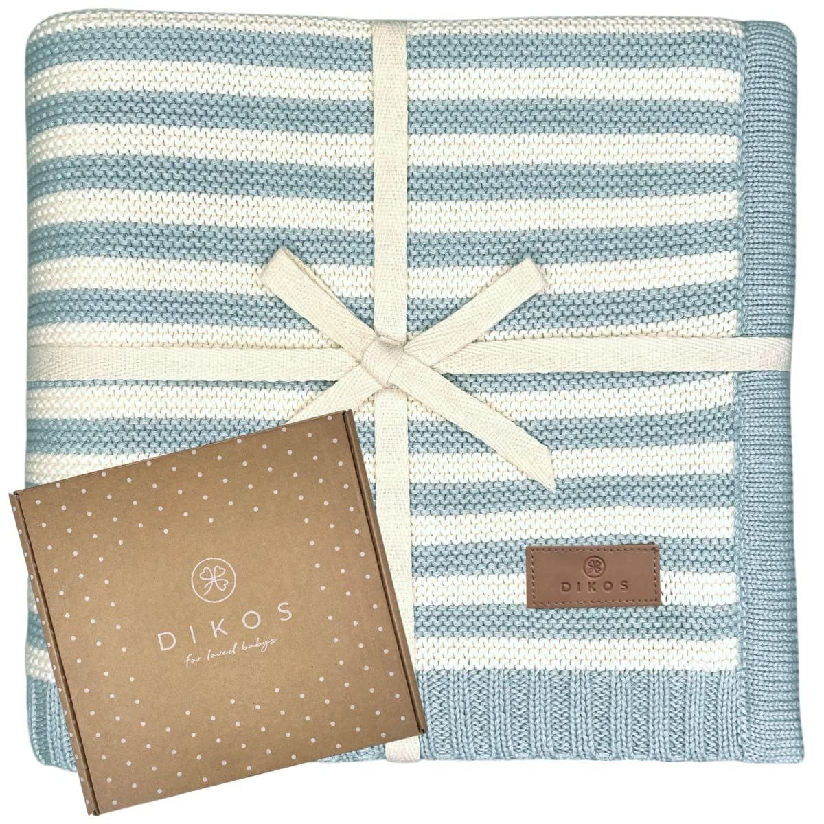 DIKOS® Babydecke Bio Baumwolle Strickdecke Erstlingsdecke - Bild 2