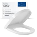 Villeroy & Boch Subway 9M55S101 WC Sitz Softclosing Scharniere Edelstahl, weiß Bild 2