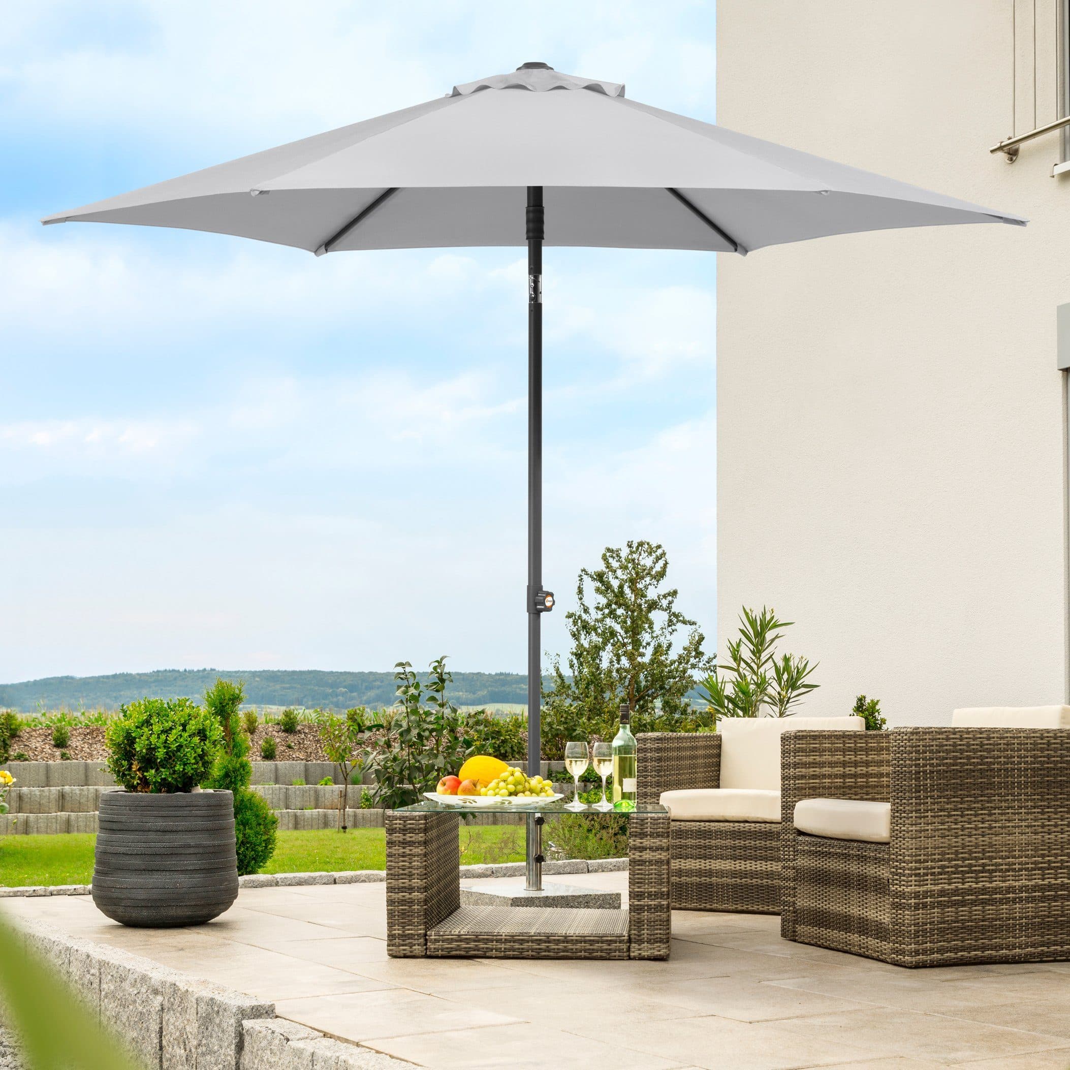 Marktschirm Schneider Schirme Sevilla 270 cm Grau Polyester - Bild 2