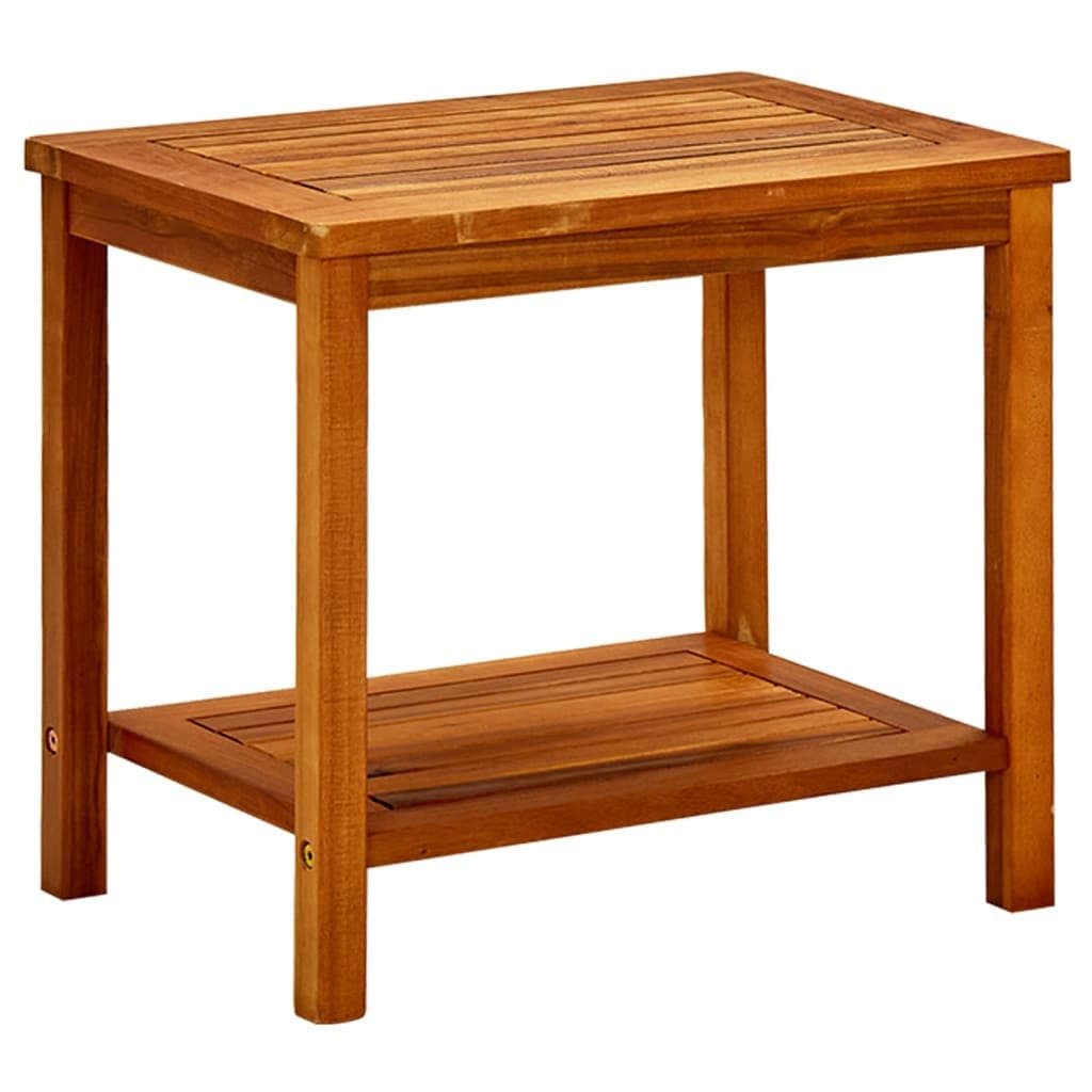 vidaXL Couchtisch Massivholz mit unterer Ablage - Bild 2