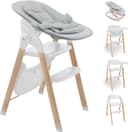 BabyGo Kombihochstuhl Levels Weiß Skandinavisches Design Bild 2