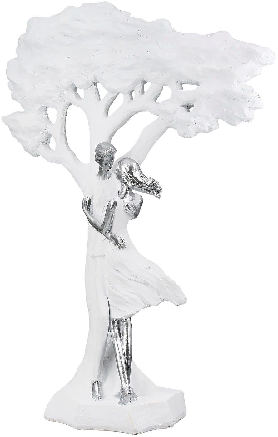 Casablanca by Gilde Skulptur Paar Baum Liebesblicke Weiß - Bild 2
