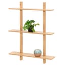 4LIVING Wandregal Kiefernholz 3 Ablagen Bild 2