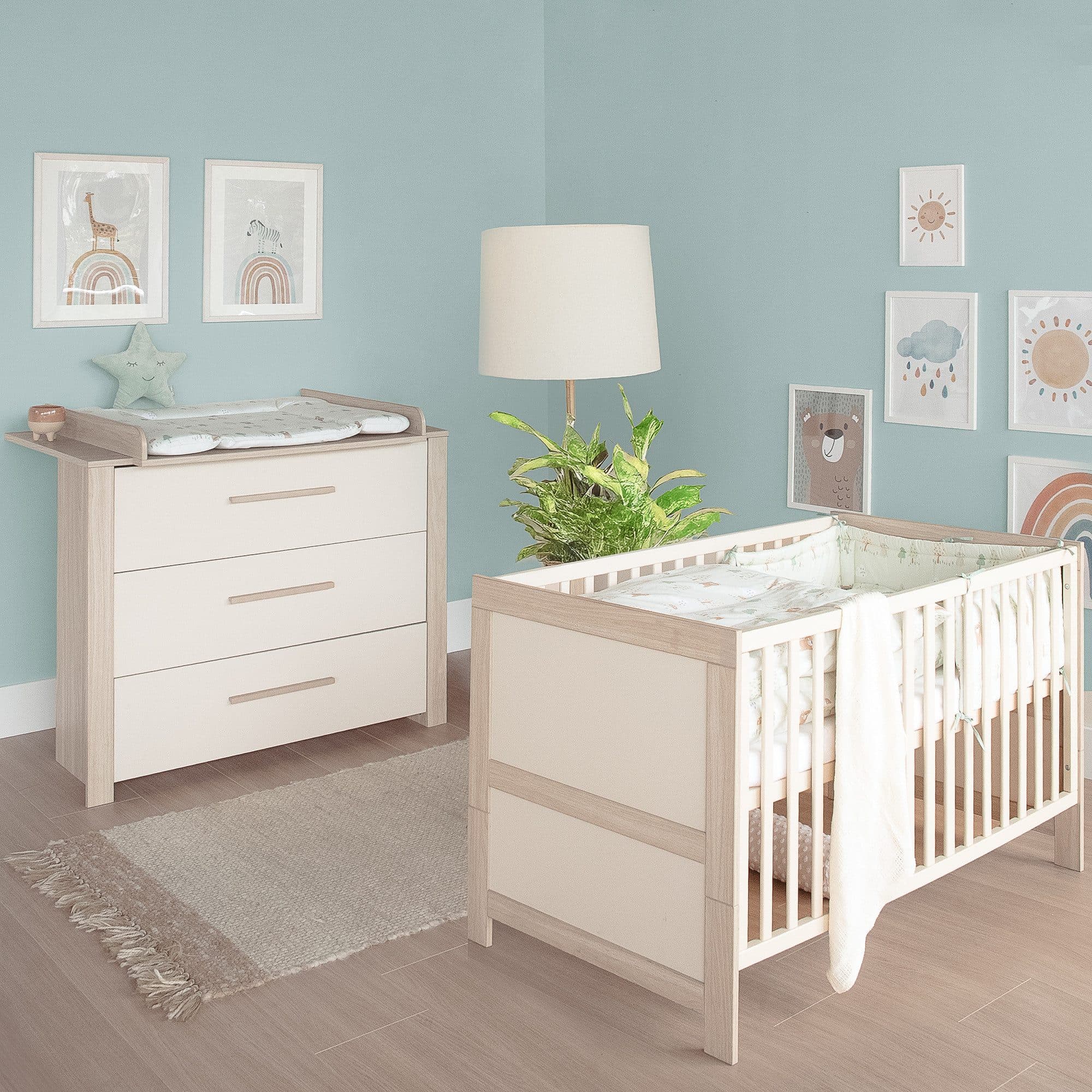 roba® Babymöbel-Set Momo Beige Holz - Bild 2