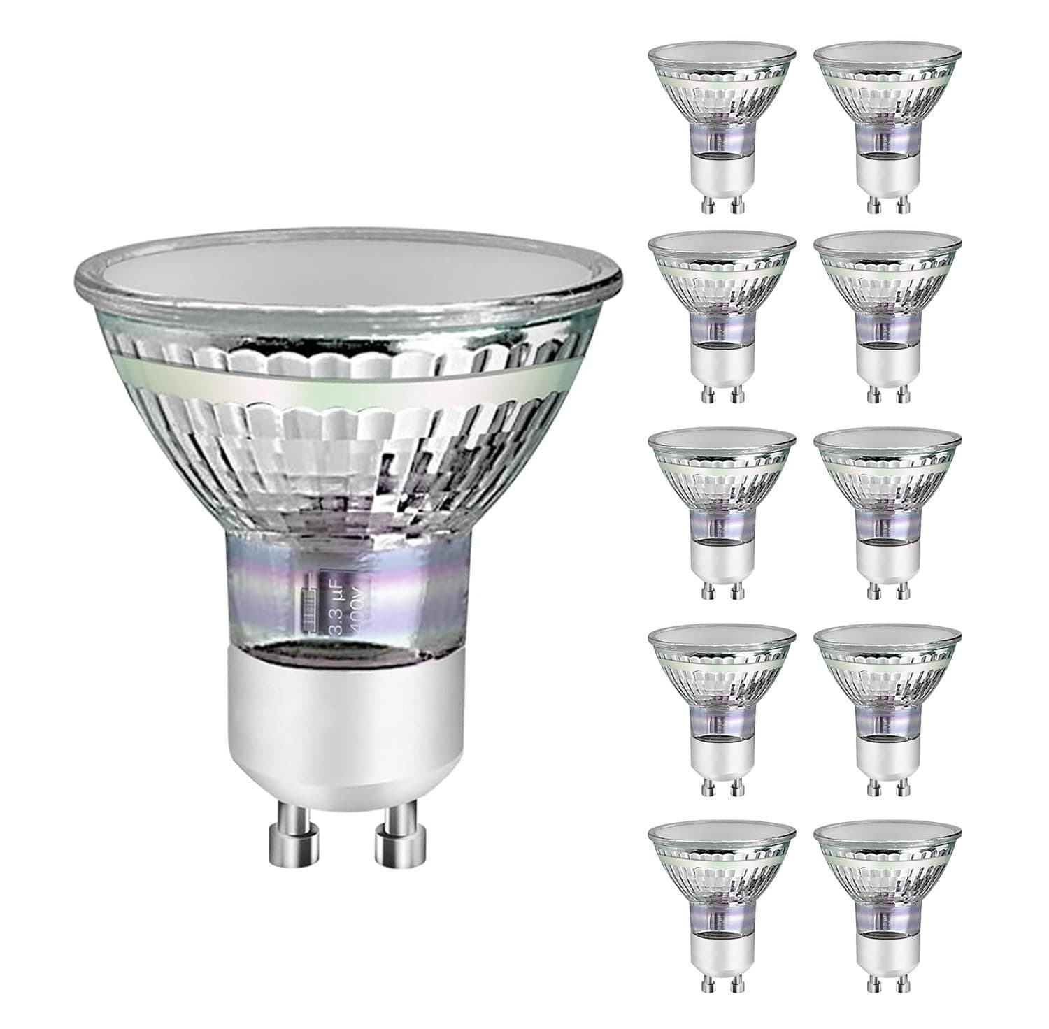 ZMH LED-Leuchtmittel GU10 3W 10er Pack 3000K Reflektor Birne - Bild 2