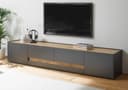 Furn.Design Lowboard Center TV Unterschrank Grau Eiche Bild 2