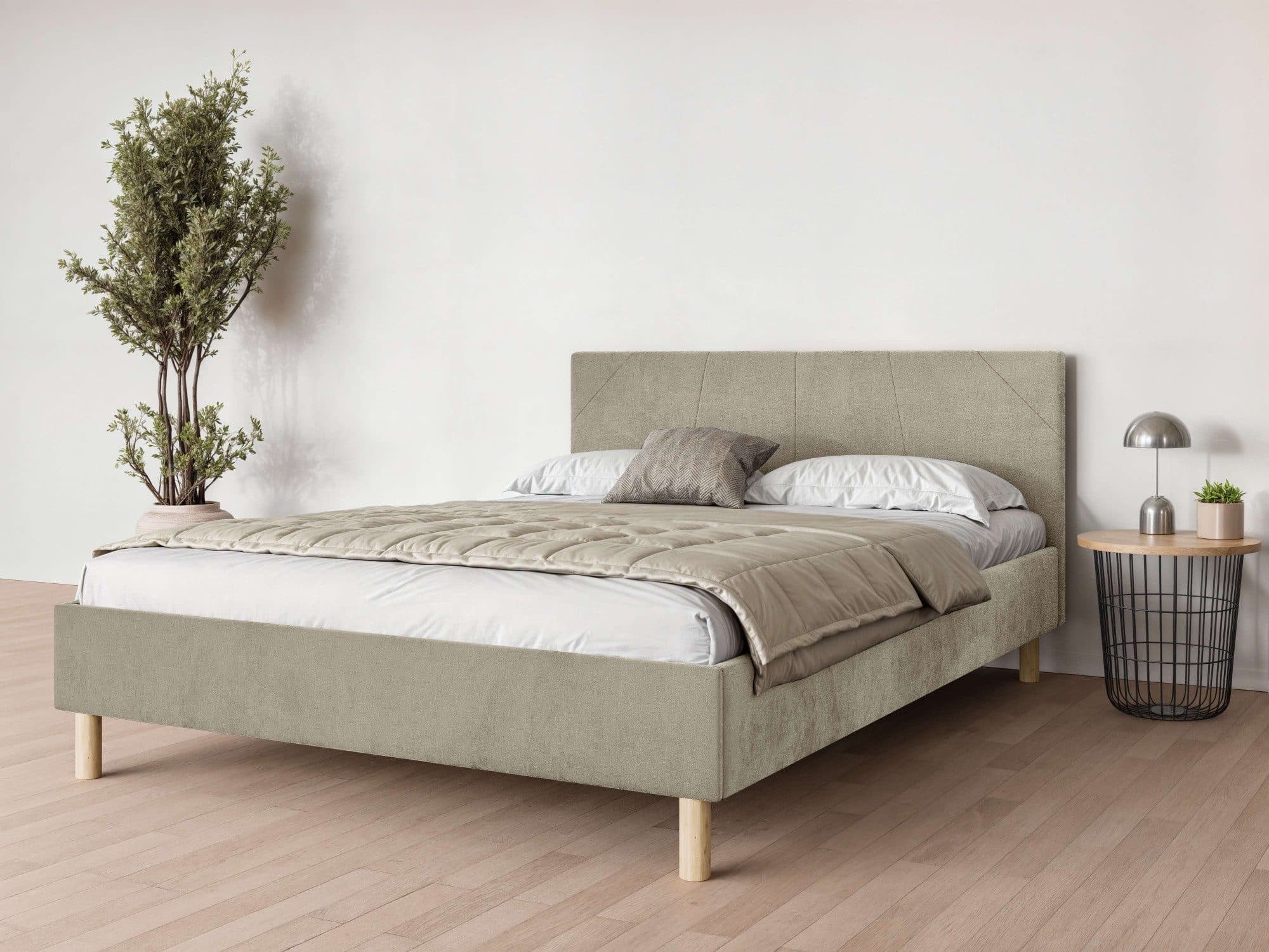 Home Affaire Polsterbett Albybyn Beige mit Lattenrost - Bild 2