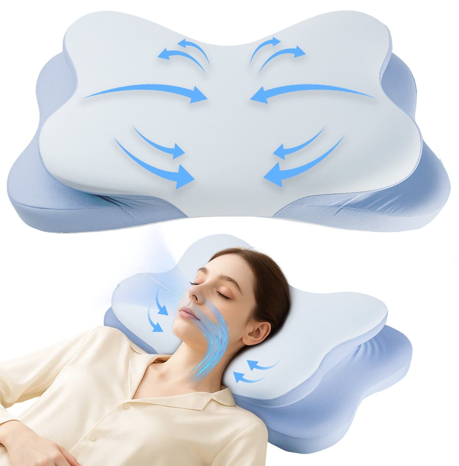 Esun Kopfkissen Memory Foam Ergonomisches Nackenkissen - Bild 2