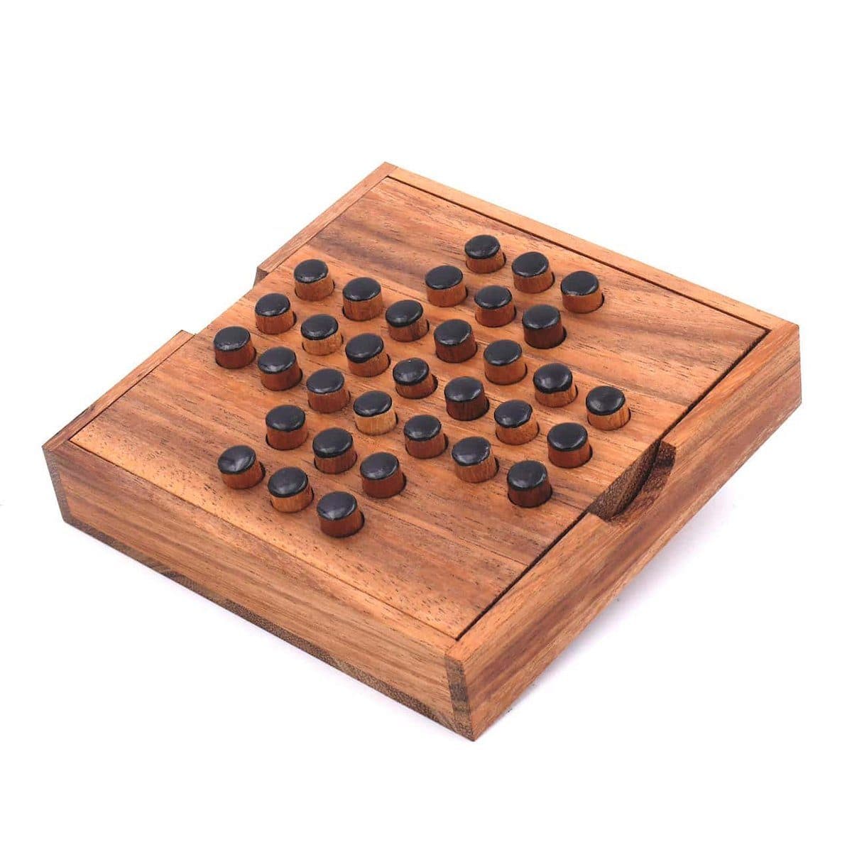 ROMBOL Holz-Solitaire Spiel Klassiker Steckspiel - Bild 2