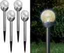 IC Gardenstyle Solarleuchte Edelstahl Bruchglas Warmweiß Bild 2